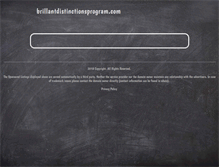 Tablet Screenshot of brillantdistinctionsprogram.com